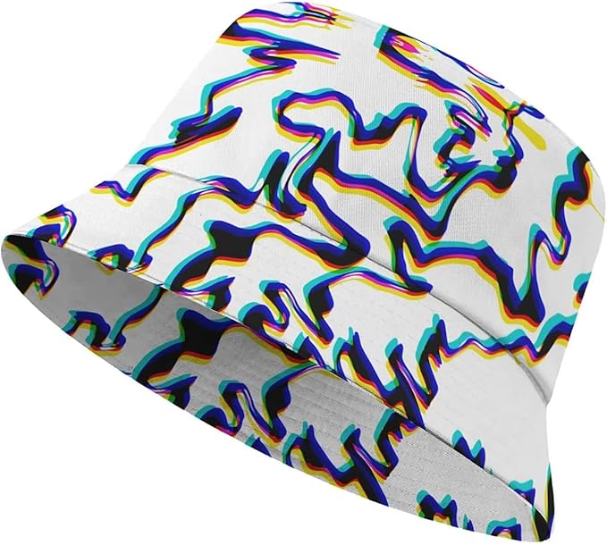 Wildflowers Floral Bucket Hat for Men Women, Summer Vacation Outdoor Travel Reversible Double Side Beach Caps Fisherman Hat