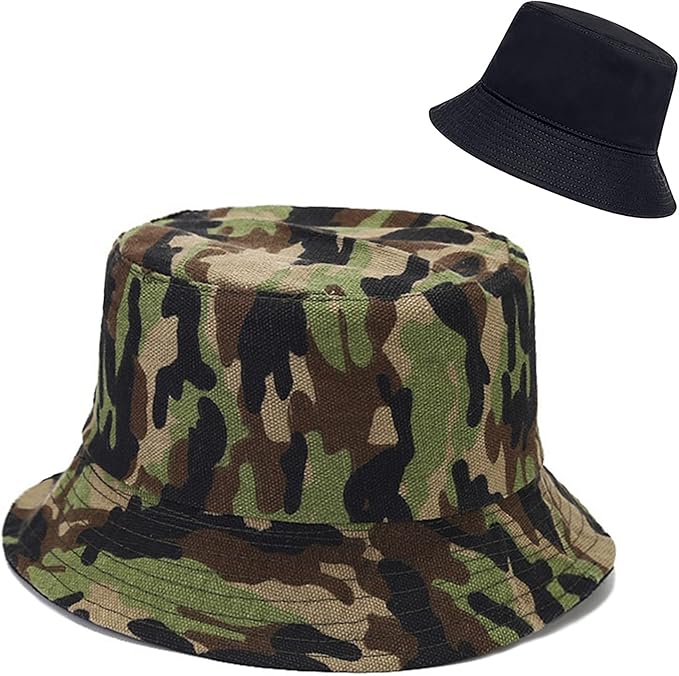 XYIYI Cute Bucket Hat Beach Fisherman Hats for Women, Reversible Double-Side-Wear