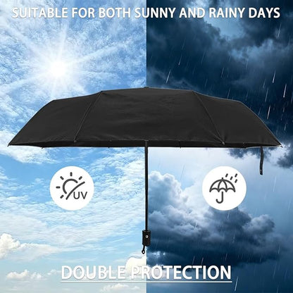 Umbrellas for Rain Lightweight Travel Umbrella 42" Canopy UV Protection Sun Umbrella Windproof Compact Umbrellas