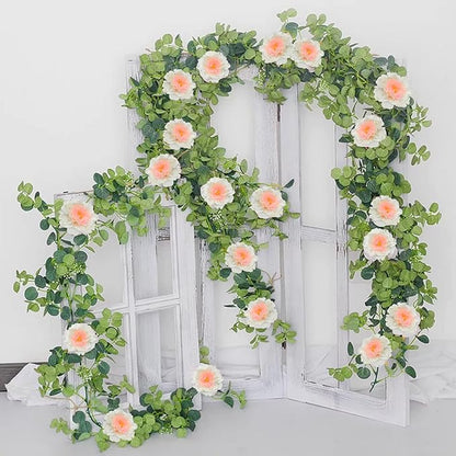 20pcs 5" Artificial Flower Peonies, Silk Peonies with 6" Stems, Flowers Suitable for Wedding Bouquets, Home Party Decoration (Champagne)