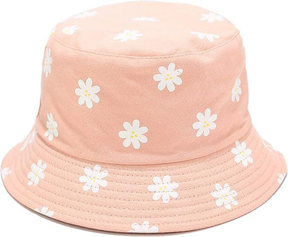 Mashiaoyi Unisex Print Double-Side-Wear Reversible Bucket Hat