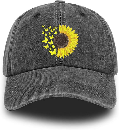 Negi Retro Baseball Cap Denim Hat for Women Female Washed Distressed Adjustable Dad Hats Unconstructed Cotton