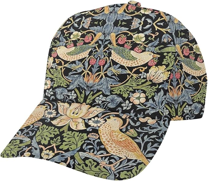 Pastel Cornflowers Floral Baseball Cap Dad Hats All-Over Print Fashion Accessory 100% Polyester Adjusts to Fit Most