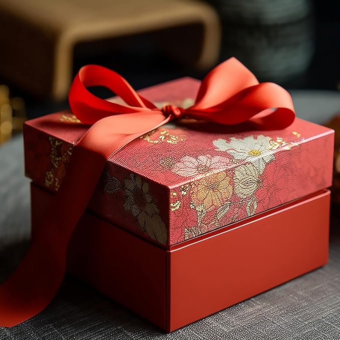 LIUYAXI Red Double Faced Satin Ribbon, 3/8" X Continuous 25 Yards, Ribbons Perfect for Gift Wrapping Bows Bouquet Wedding Decor DIY Craft and More