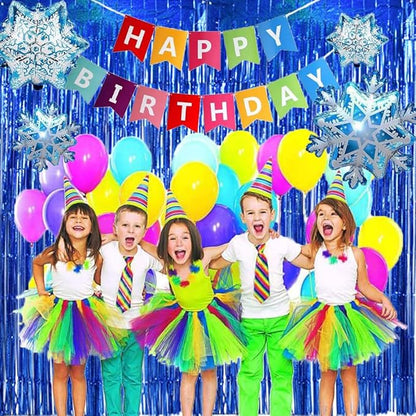 TONIFUL 3Pcs Laser Blue Door Streamers, Photo Booth Backdrop Metallic Streamers Foil Fringe Curtains for Birthday, Christmas, New Year, Bachelorette, Grad Party Decor (9.9ft x 6.6ft)