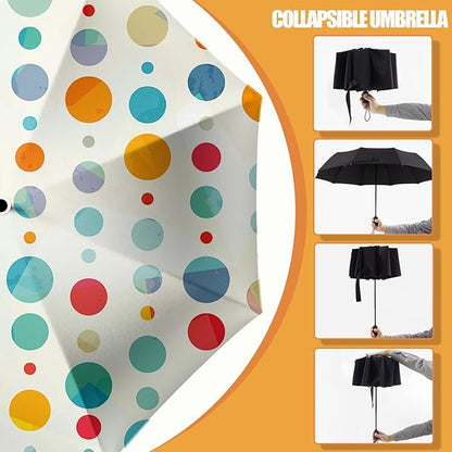 Small Compact Travel Automatic Folding Umbrella for Women, Portable Lightweight, Rain, Wind, UV Sun Shade