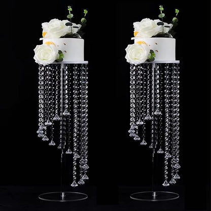 Wedding Centerpieces Decoration Flower Vase, Elegant Acrylic Crystal Stand -10 Pcs 23.6inch High Party Tables Decorations, Dining Table Chandelier Centerpiece Stands