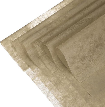 YELARXI Flower Wrapping Paper, Cotton Wrapping Flower Paper, Non-Woven Waterproof Floral Bouquet Wraps - Fitting for (Florist Supplies/Gift) 22 x 22 Inch & 20 Pack & Brown