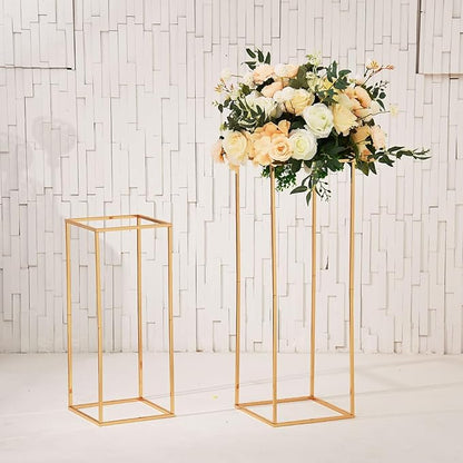Gold Wedding Flower Stand,Metal Flower Vase,Wedding Centerpieces for Tables Home Birthday Party Event Decoration(10pcs 31.5inch)