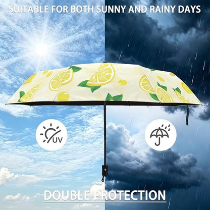 Umbrellas for Rain Lightweight Travel Umbrella 42" Canopy UV Protection Sun Umbrella Windproof Compact Umbrellas