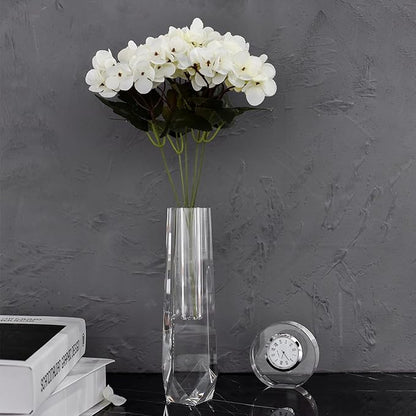 kitCom Series Crystal Vase, Flower Vase, Suitable for Home Decor, Wedding or Gift - 8.3 Inch Luxury Crystal Flower Vase