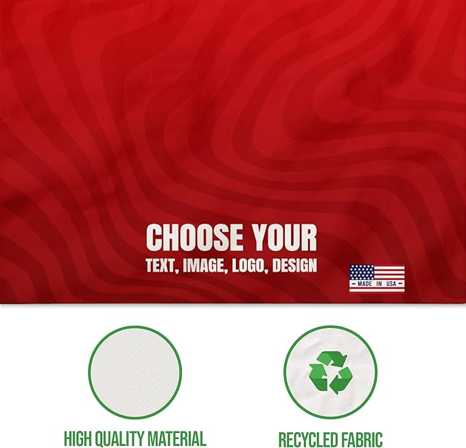 Custom Table Cloth for 4ft/5ft/6ft Table by BCB Print | Personalize with Business Logo/Image/Text | Trade Shows, Events & Weddings | HD Printed Custom Table Sign | Express Dispatch+Ship | Made in USA