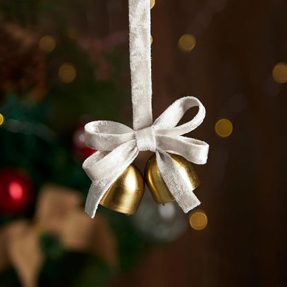 Ivory White Velvet Ribbon Double-Sided Handmade Glossy Fabric Trim Wooden Spool Thin Ribbons for Christmas Tree Gift Wrapping Crafts Wedding Flower Bouquet 3/8 inch x 5YD 3 Rolls