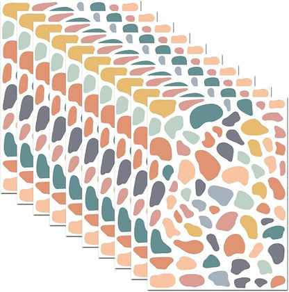 AOWDIAO 720 Pcs Irregular Polka Dots Stickers Peel and Stick Decals for Bedroom, Nursery, Living Room, Bathroom, Classroom, Vinyl Stickers for Wall, Car, Water Bottle, Laptop, Phone Case Decor