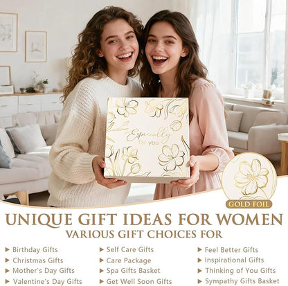 Birthday Gifts for Women Self Care Package Get Well Soon Gift Baskets, Thinking of You Inspirational Sympathy Spa Gift Baskets for Women, Unique Christmas Gifts Set for Best Friend Mom Sister Wife Her