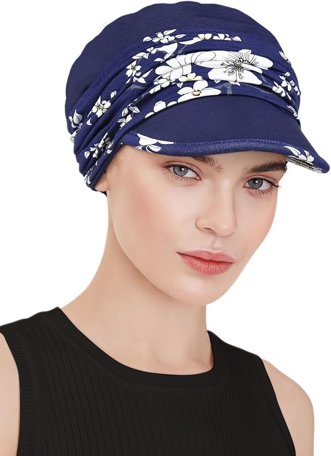 Chemo Headwear Viscose Newsboy Cap for Women Fall and Winter Hats