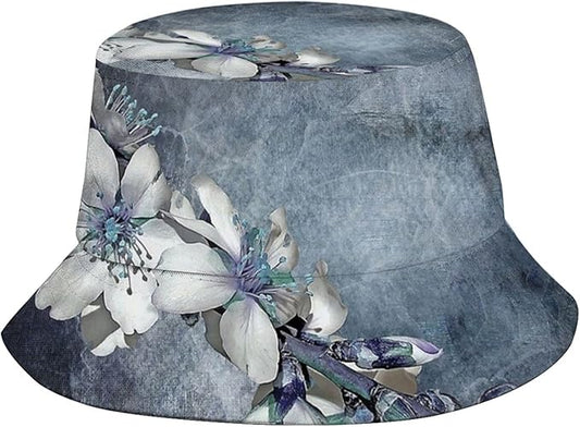 Bucket Hat for Women Men, Summer Print Hat Travel Packable Sun Cap Outdoor Hat for Women and Men