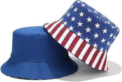 Mashiaoyi Unisex Print Double-Side-Wear Reversible Bucket Hat