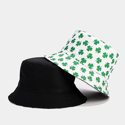 Mashiaoyi Unisex Print Double-Side-Wear Reversible Bucket Hat