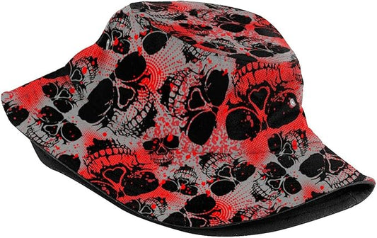 Bucket Hat for Women Men Funny Halloween Hats Packable Outdoor Fisherman Hats Caps Unisex