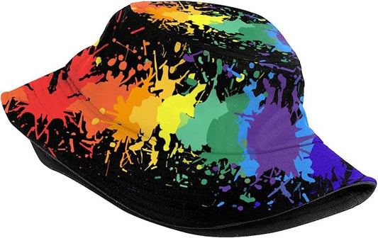 Bucket Hat for Women Men, Summer Print Hat Travel Packable Sun Cap Outdoor Hat for Women and Men