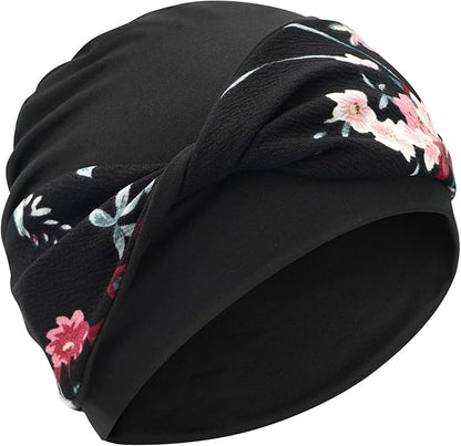 XYIYI Knot Chemo Headwear for Womens Cancer Patients, Stretchy Chemotherapy Headwraps Beanie Hats