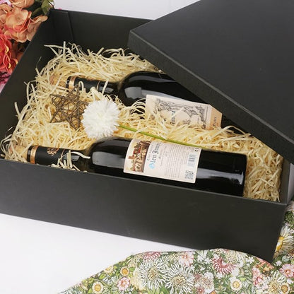 YINUOYOUJIA Large Gift Box 16.5x13x5.5 inches,Black Boxes for Presents,Birthday,Valentine's Day,Mother's Day,Christmas,Anniversary