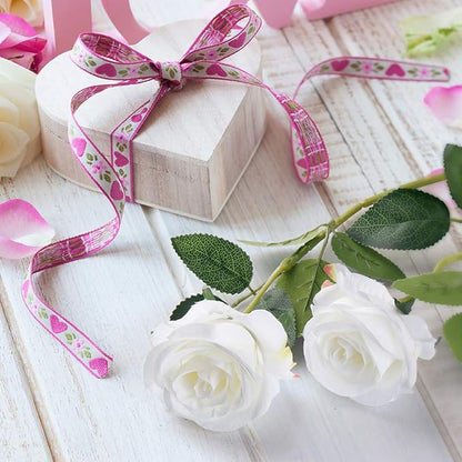 Mocoosy 12 PCS White Rose Artificial Flowers, Fake Roses with Long Stem Realistic Silk Rose Bouquets Wedding Centerpiece Decorations Faux Floral Arrangement Bridal Shower Party Home Office Table Decor