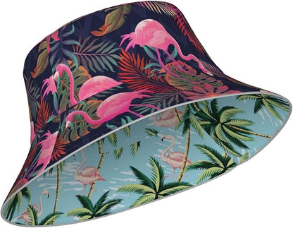 Hat Reversible Fisherman Hats Double Sided Wearing for Women Men Boys Girls
