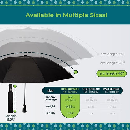 Totes Reverse Close Folding Inbrella with Auto Open Close and Compact