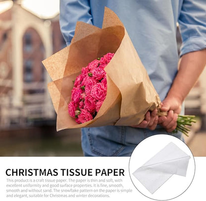 MOLUCKFU 10Pcs Metallic Foil Dot Flower Wrapping Paper DIY Packaging for Bouquets Wrap Seasonal Floral Craft Supplies