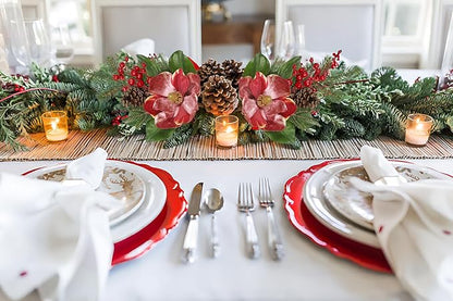 Briful 2 Pack 18.9in Christmas Magnolia Flower Branches, Artificial Magnolia Floral Picks and Spray with Pinecones Berries for Xmas Tree Vase Arrangements Decor
