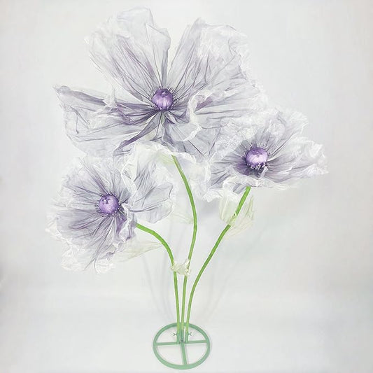 Giant Flower for Decoration, 70.87 inch Handmade Adjustable Artificial Organza Floral Decor for Wedding Birthday Baby Shower Christmas Party Backdrop Home Office Hotel Shop Window Display Props