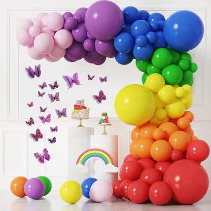 SAOROPEB 3D Butterfly Wall Decor, 48 Pcs Double Layer Butterfly Decorations for Party Decorations Locker Decor Refrigerator Decal, Reusable (Purple)