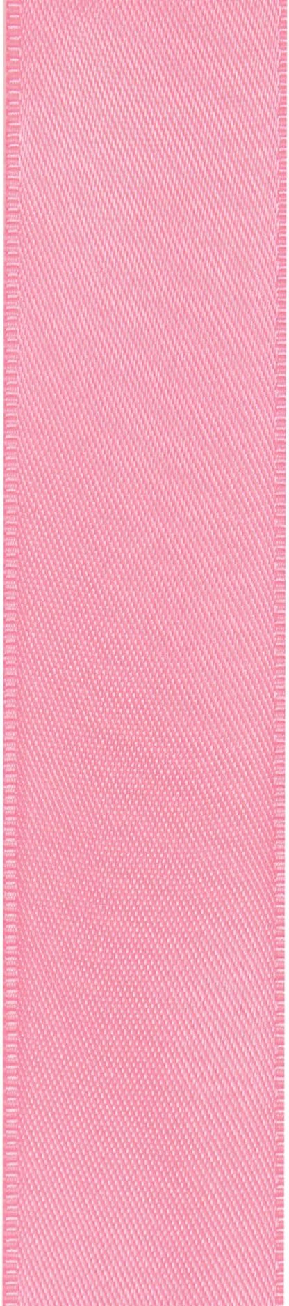 LIUYAXI Pink Double Faced Satin Ribbon, 3/8" X Continuous 100 Yards, Ribbons Perfect for Gift Wrapping Bows Bouquet Wedding Decor DIY Craft and More