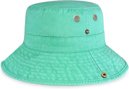 Hot Summer Bucket Hat - Trendy Cotton Sun Hat for Beach, Golf, Fishing - Fun Outdoor Vacation Boonie for Men and Women