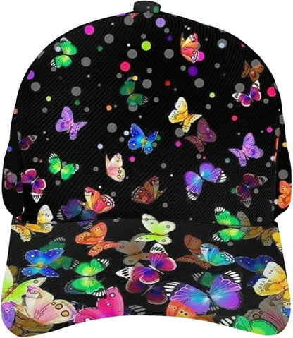 Floral Baseball Cap for Women Fashionable Adjustable Dad Hat Low Profile Running Hat for Summer Sporting Working Hiking