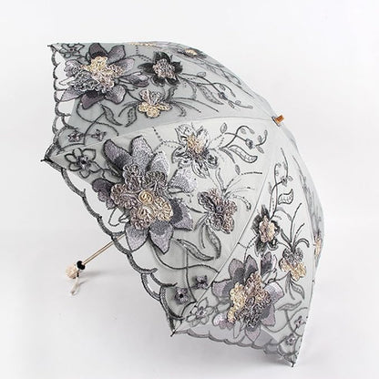 Honeystore Flower Lace Parasols for Wedding Party Lace Bridal Umbrella