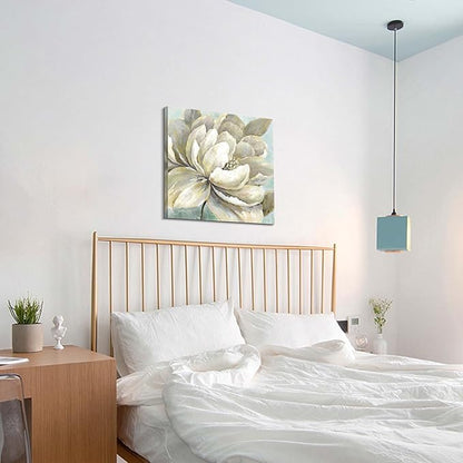 summer melody Vintage Floral Canvas Wall Art - Modern Peony Painting Abstract Botanical Picture Prints Traditional Flower Artwork for Bedroom Living Room