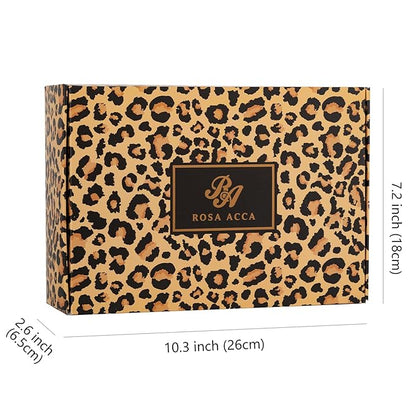 Leopard 23 Pcs Skin Care Set for Women, Bath and Body Set, Spa Gift Baskets, Birthday Gifts, Day Cream, Peptide Serum, Bath Oil, Sheet Mask, Clay Mask, Bath Bombs, Christmas, Valentines, Mother Day