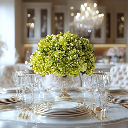 10PCS Faux Hydrangea Flower Hydrangea Artificial Flowers Hydrangea Bouquet Faux Flower Table Centerpieces for Home Wedding Bridal Bouquet Office Party DIY Floral Decor