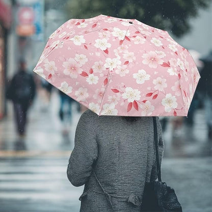 Umbrellas for Rain Lightweight Travel Umbrella 42" Canopy UV Protection Sun Umbrella Windproof Compact Umbrellas