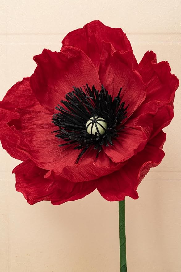 16" 3D Paper Flower Decoration for Wall, Giant Large Handcrafted Paper Flowers for Wedding,Flower Backdrop,Baby Shower,Birthday Party,Archway Decor, Nursery Wall(Red/Pink/White, Set of 3)