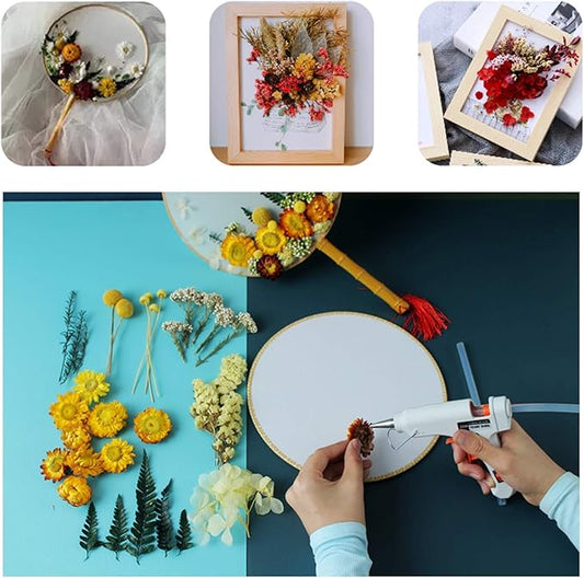 4 Packs Real Natural Dried Flowers for Making Mobile Phone Case Candle Handmade Crafts Epoxy Resin Pendant Necklace Jewelry DIY Accessories,Mixed Multi-Color Dried Flowers(Random Shipping 4 Packs)