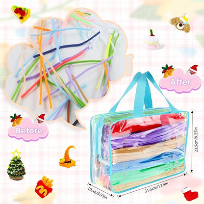 Pipe Cleaners Craft Bulk,1000pcs Arts Crafts,Kids Toys & Games Gifts,Chenille Stems Art Supplies for Projects Creative DIY Room Decor,Christmas Decorations,Juegos para Niños Fidget Toys for Ages 5-7