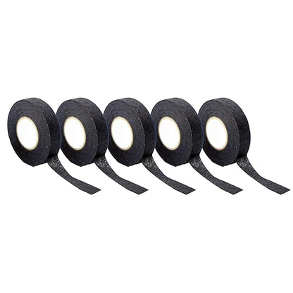Wire Harness Tape, 3/4-Inch x 49-Foot (5-Pack), High Temp Wiring Loom Harness, Self-Adhesive Felt Cloth Electrical Tape for Automotive Engines, Noise Dampening, and Cable Protection