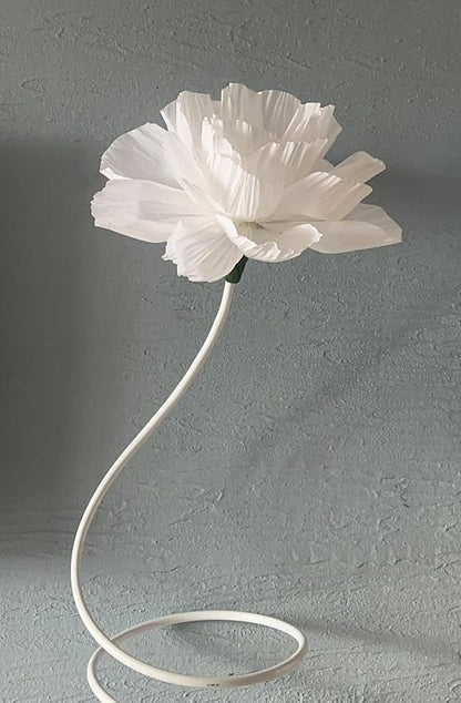 16"/12" 3 Pcs White Large Paper Flower Decoration for Party, Wedding Decoration, Background Wall, Nursery Room Decoration, Bridal Shower, Baby Shower (White,Set/3)