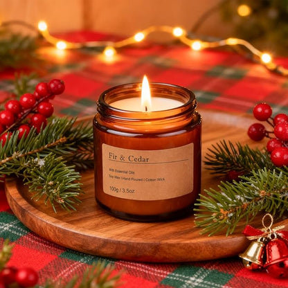 6-Pack Scented Candles for Home, 3.5 Oz Soy Wax Christmas Candles Gift Set with Lavender Chamomile & Eucalyptus Mint for Brithday Gifts Women, HomeMeditation & Spa