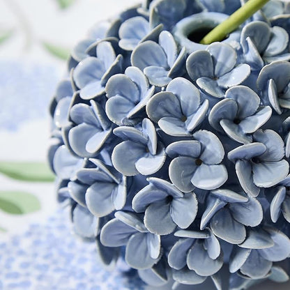 Two's Company Hydrangea Flower Bud Vases and Taper Candle Holders, 5.5-Inch, Set of 2