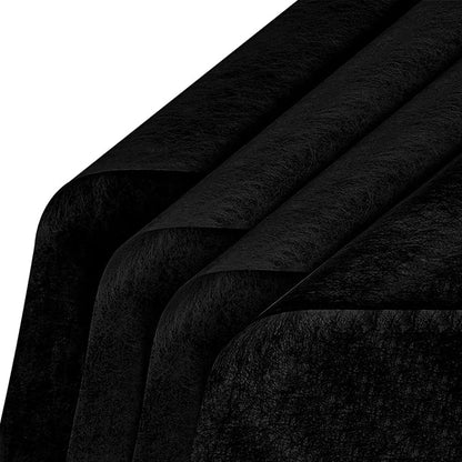 4 Packs 160 Sheets Waterproof Pleated Withdrawable Flower Wrapping Paper, Korean of Cotton Non-Woven Floral Bouquet Paper, 11.4" x 11.4", Gift Packaging for Flower Shops and DIY Fresh Flowers (Black)